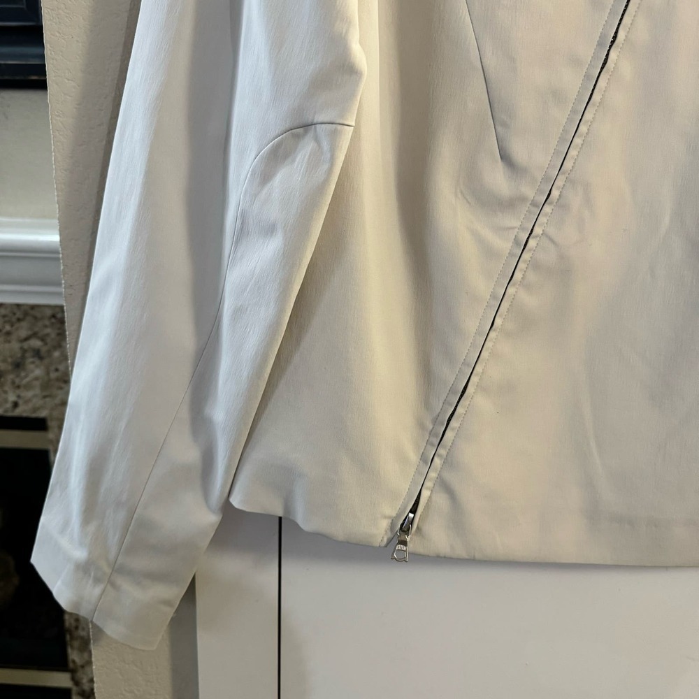 Halogen Light Gray Asymmetrical Zip Jacket - image 7